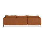 Emery 2-Piece Sectional Sutton Rust Back View 237653-001