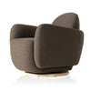 Four Hands Enya Swivel Chair Gibson Mink Angled View