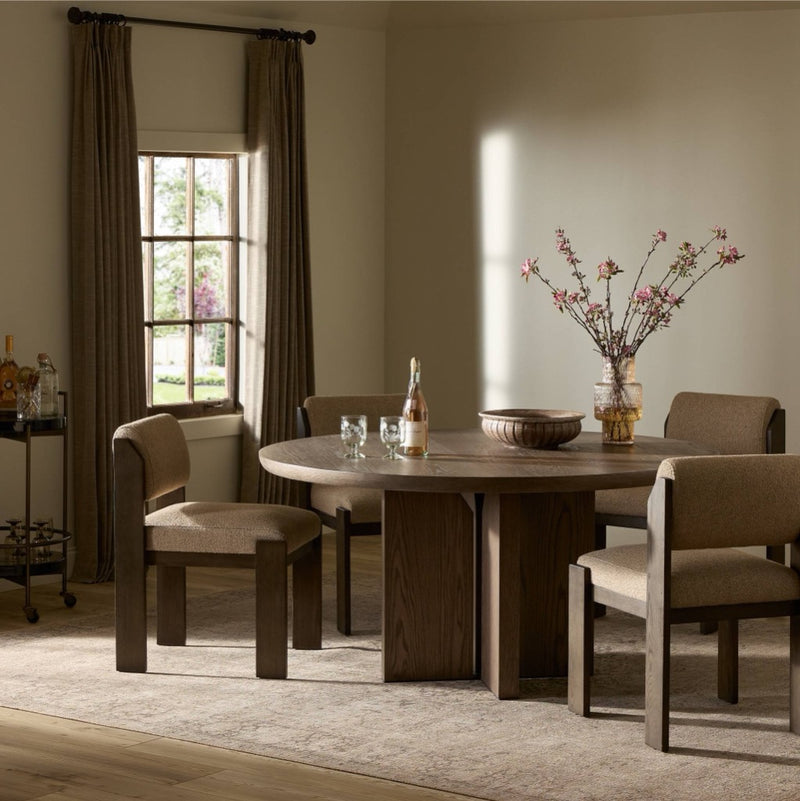 Ernest Round Dining Table 247760-001 staged view 