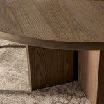 Ernest Round Dining Table 247760-001 staged table edge view 