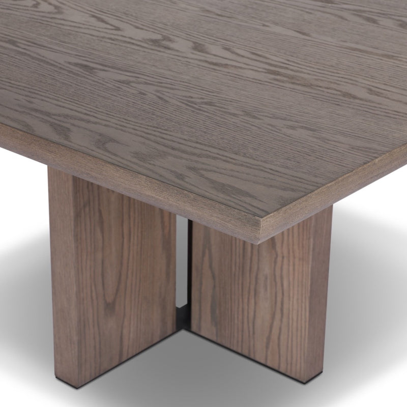 Ernest Square Dining Table 249506-001 top and base view 