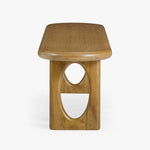 Co.House Designs Eva Dining Bench side leg view 