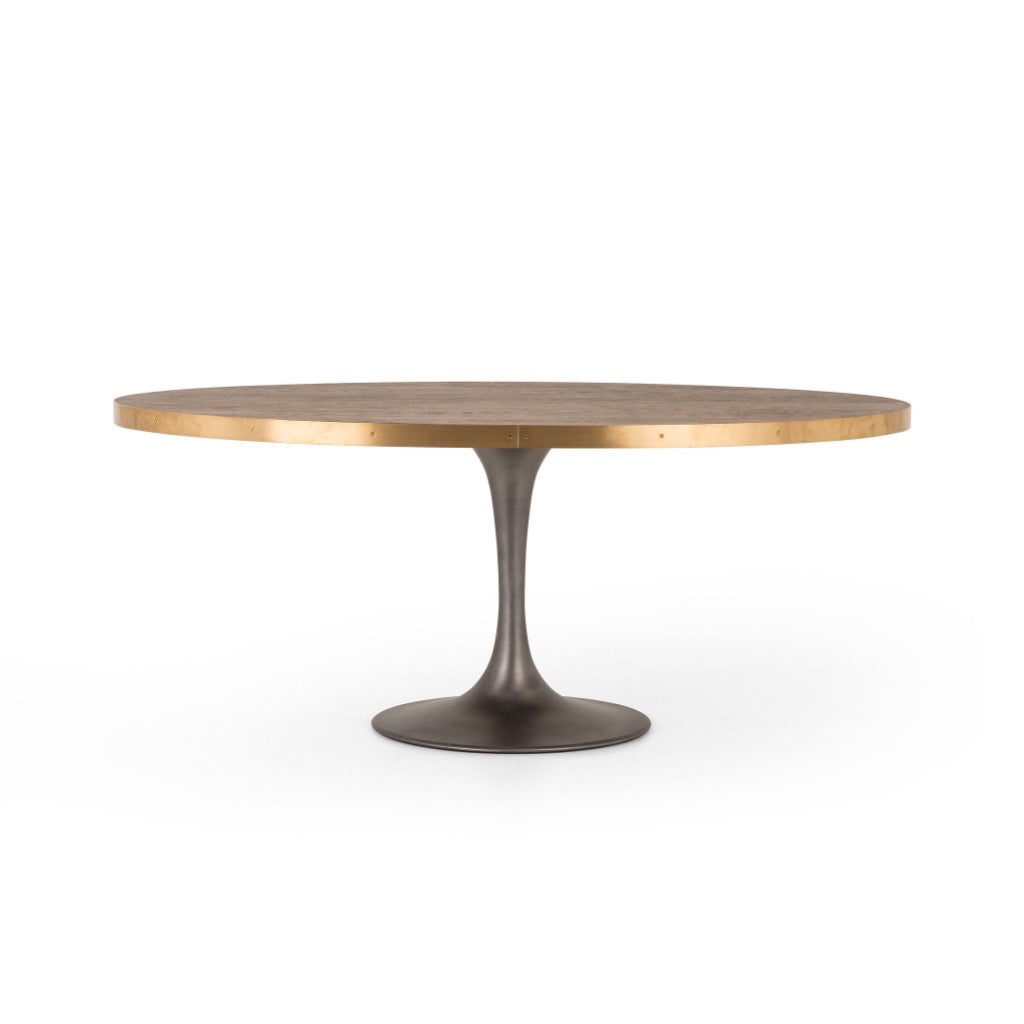 Four Hands Evans Oval Dining Table angled view 