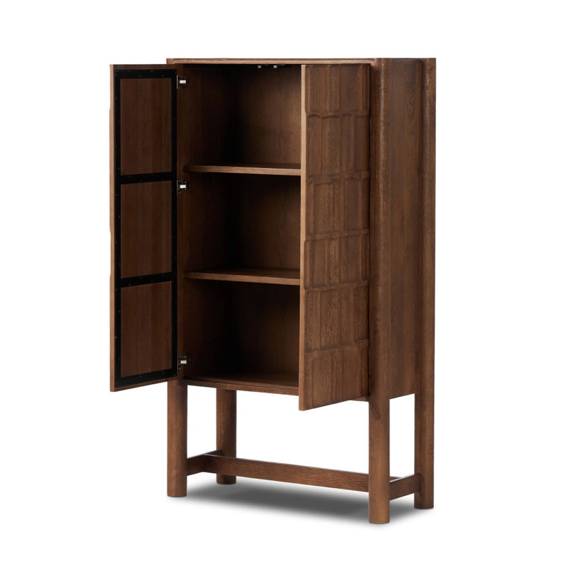Ezri Cabinet 241253-001 angled open door view 