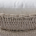 Fae Outdoor Chair Vintage White Woven Fiber Backrest 231819-004