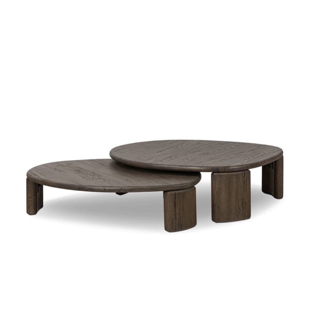 Four Hands Falco Nesting Table angled view 