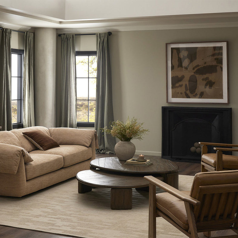 Four Hands Falco Nesting Table staged green room view