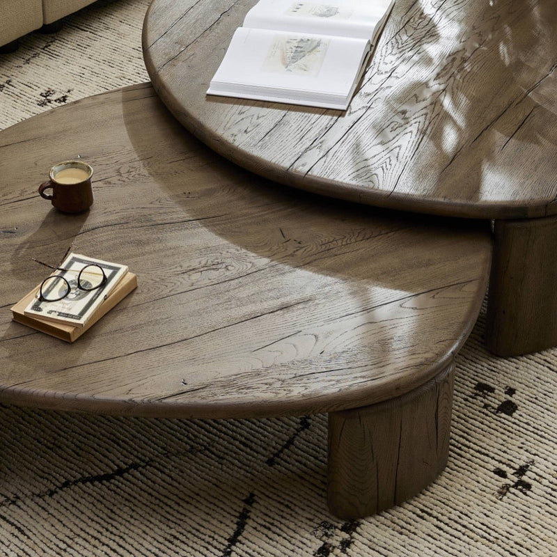 Four Hands Falco Nesting Table overhead view