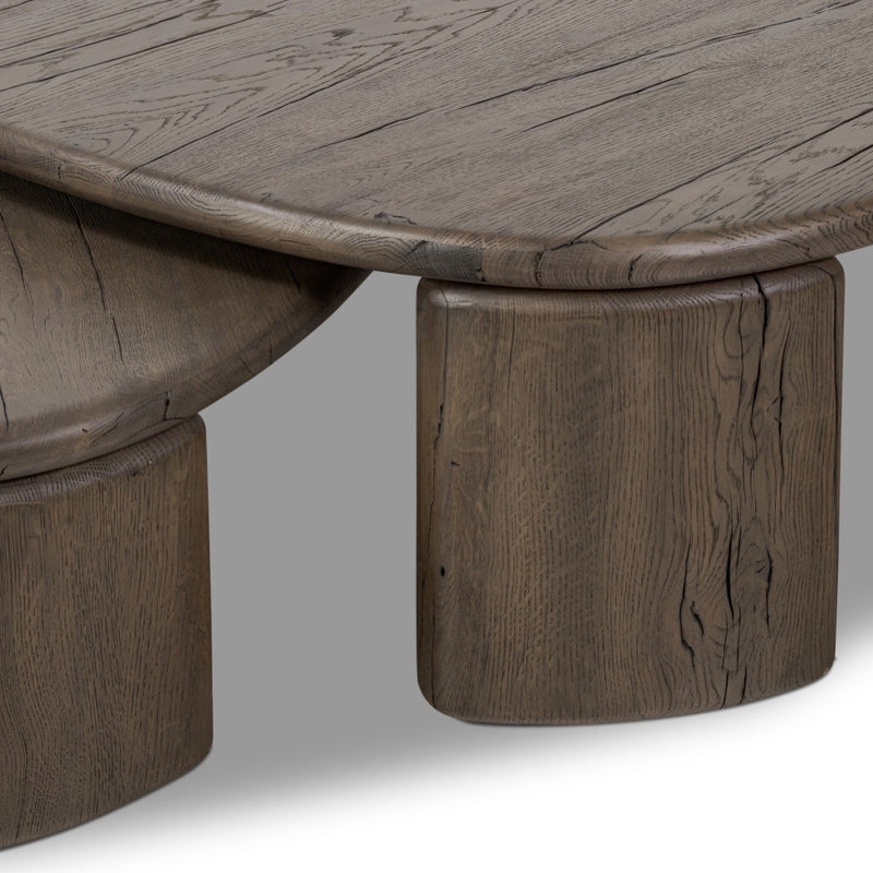 Falco Nesting Table 242119-002 solid reclaimed french oak bases