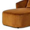 Four Hands Farrah Chaise Lounge rounded foot rest view 
