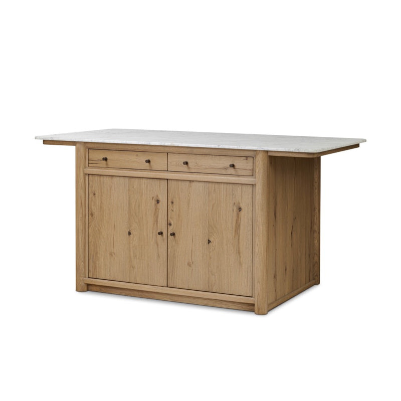 Four Hands Fatima Kitchen Island angled view
