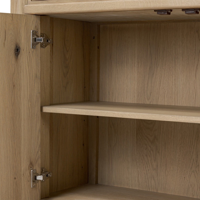 Fatima Kitchen Island 248178-001 interior shelves