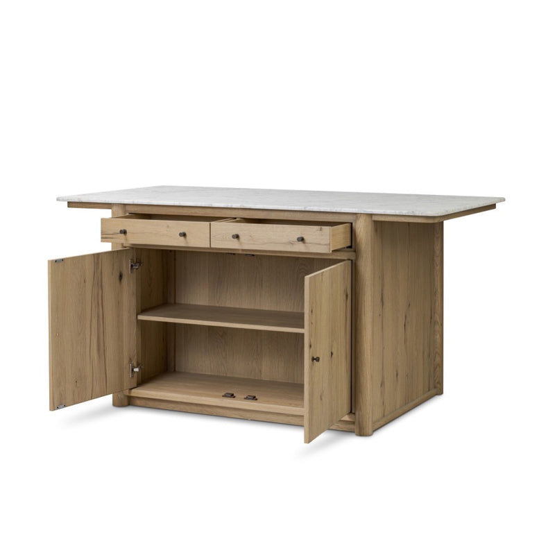 Fatima Kitchen Island 248178-001 open door view