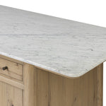 Fatima Kitchen Island 248178-001 marble top