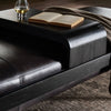 Four Hands Fawkes Accent Bench Brushed Ebony Staged View