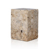 Faydon End Table 227732-001 travertine variation 
