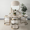 Faye Square Dining Table 69177-AB staged view 