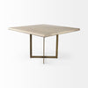 Faye Square Dining Table 69177-AB side view 