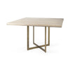 Mercana Faye Square Dining Table angled view 