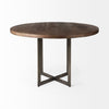 Faye Round Dining Table 69176-AB front view 