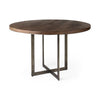 Mercana Faye Round Dining Table angled view 