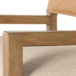 Ferris Dining Armchair Winchester Beige Armrest Detail Four Hands