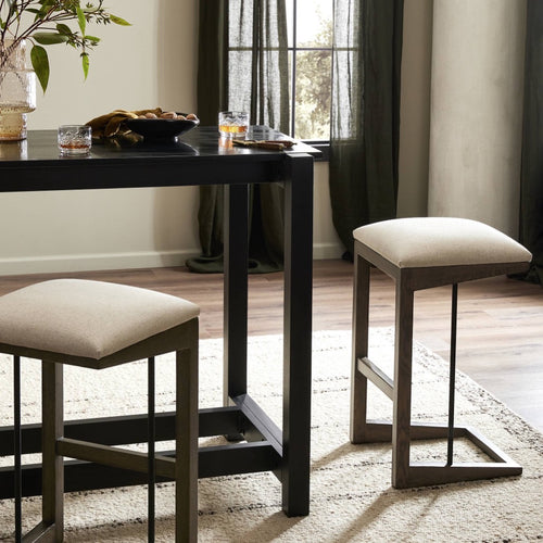 Four Hands Finn Counter Stool Antwerp Natural Staged View in Dining Room