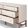 Fiona 6 Drawer Dresser 233278-002 angled with open drawers 