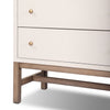 Fiona 6 Drawer Dresser 233278-002 front view with legs 