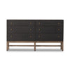 Fiona 6 Drawer Dresser Russet Mahogany Front Facing View Four Hands