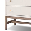 Fiona Nightstand 233437-002 front view with leg view 
