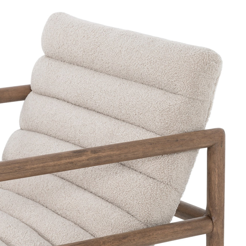 Fitz Chair Cardiff Taupe Natural Parawood Armrest 106175-010