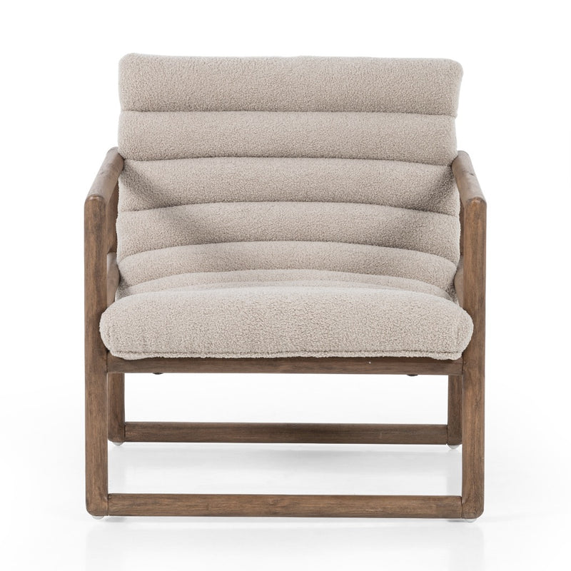 Four Hands Fitz Chair Cardiff Taupe Front Facing View