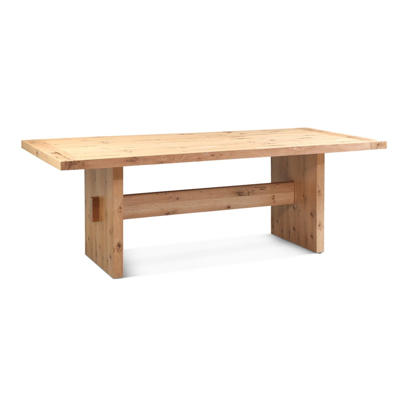 HTD Flagstaff 85" Dining Table angled view 