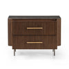 Four Hands Fletcher Large Nightstand Terra Brown Front Facing View