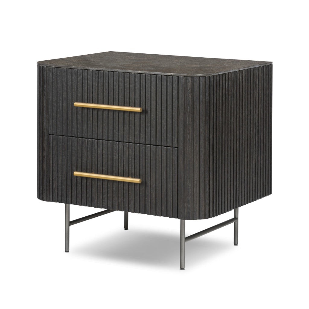 Four Hands Fletcher Nightstand angled view 