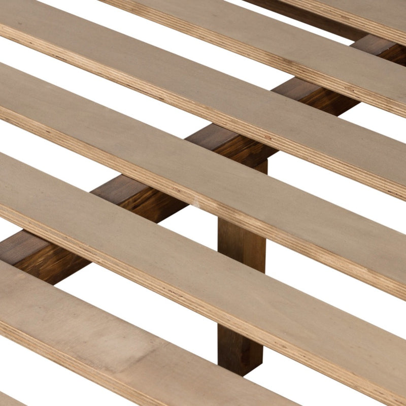 Four Hands Fletcher Queen Bed Terra Brown Oak Slats