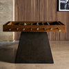 Four Hands Foosball Table Natural Brown Guanacaste Staged View