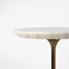 Co.House Designs Francesca Marble Drink Table White Rounded Tabletop  MP-1002638Edge