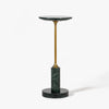 Co.House Designs Francesca Marble Drink Table Green Angled View CH-1003807-IN01-FN-LV-ST-DG