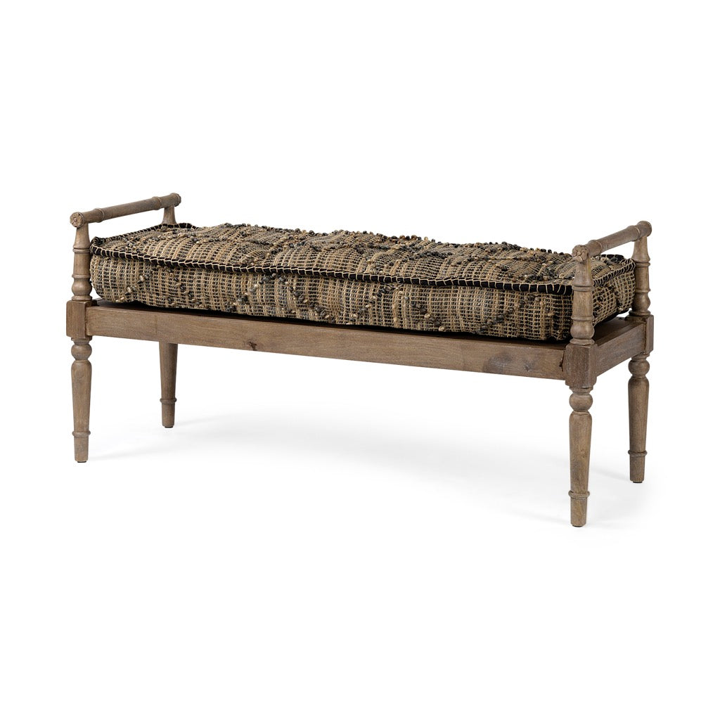 Mercana Fullerton Accent Bench angled view 