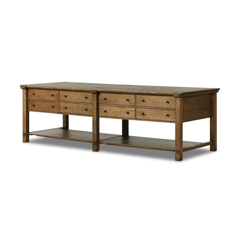 Four Hands Gardendale Kitchen Island - Tan Oak Veneer