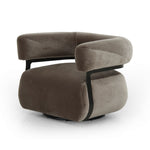 Gareth Swivel Chair Surrey Fossil Angled View 228252-005