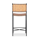 Garza Stool Natural Leather Back View 223601-004