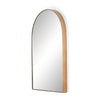 Four Hands Georgina Small Mirror Polished Brass Angled View