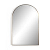 Georgina Small Mirror Polished Brass Front Facing View Four Hands