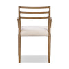 Glenmore Dining Arm Chair Smoked Oak Back View Four Hands