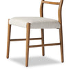Glenmore Dining Chair Smoked Oak Lower Angled View Four Hands