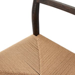 Glenmore Woven Dining Chair Light Carbon Seat and Frame Detail 232390-003