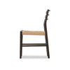 Glenmore Woven Dining Chair Light Carbon Side View Four Hands